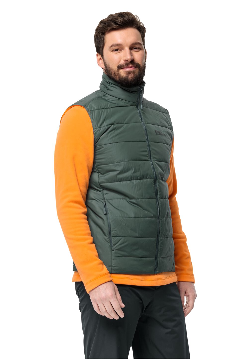 Jack Wolfskin Daunenweste Herren Lapawa Ins Vest Men L black olive black olive von Jack Wolfskin