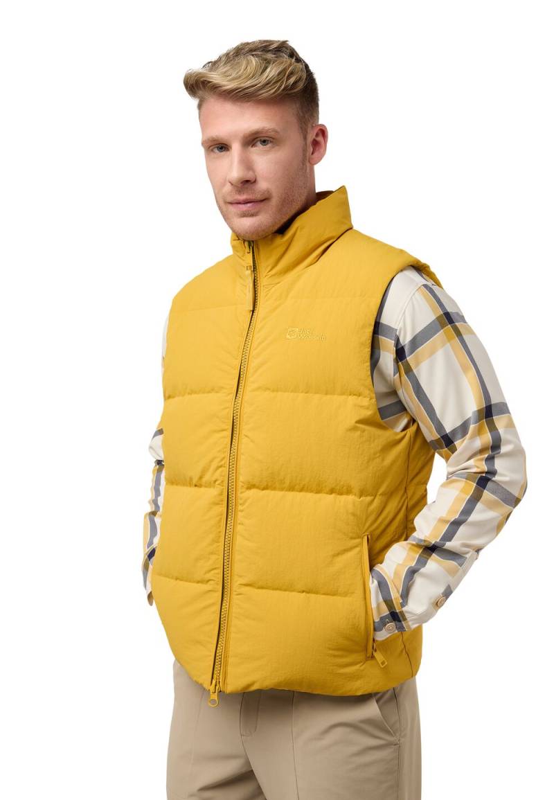 Jack Wolfskin Daunenweste Herren Nordlicht Vest Men RDS 2XL mustard mustard von Jack Wolfskin