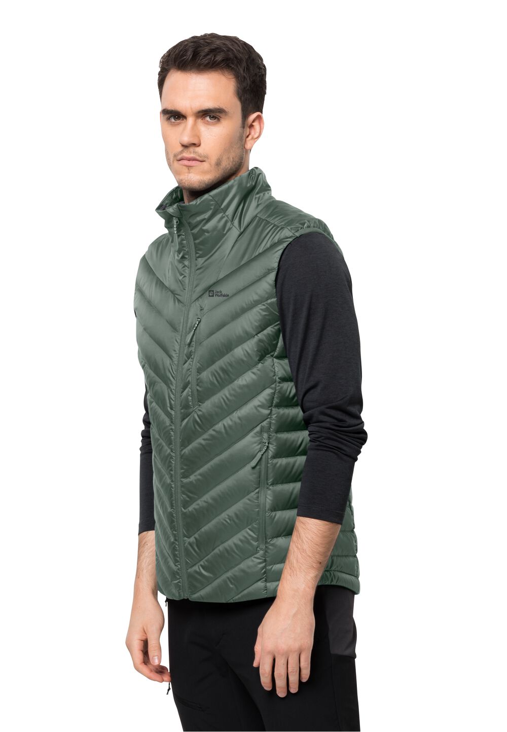 Jack Wolfskin Daunenweste Herren Passamani Down Vest Men L hedge green hedge green von Jack Wolfskin