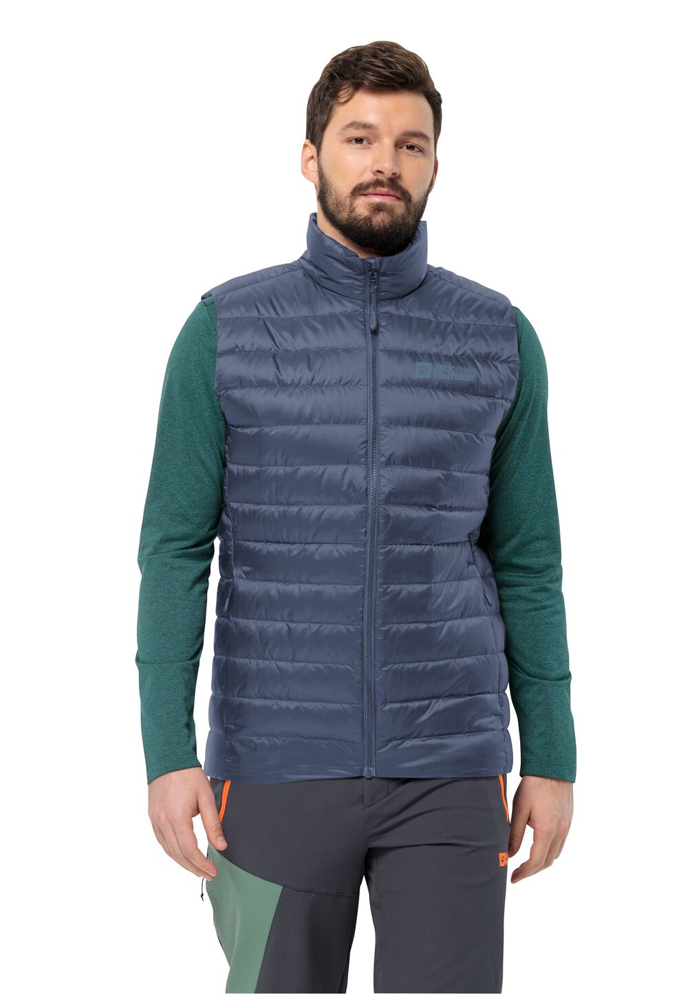 Jack Wolfskin Daunenweste Herren Pilvi Down Vest Men L evening sky evening sky von Jack Wolfskin