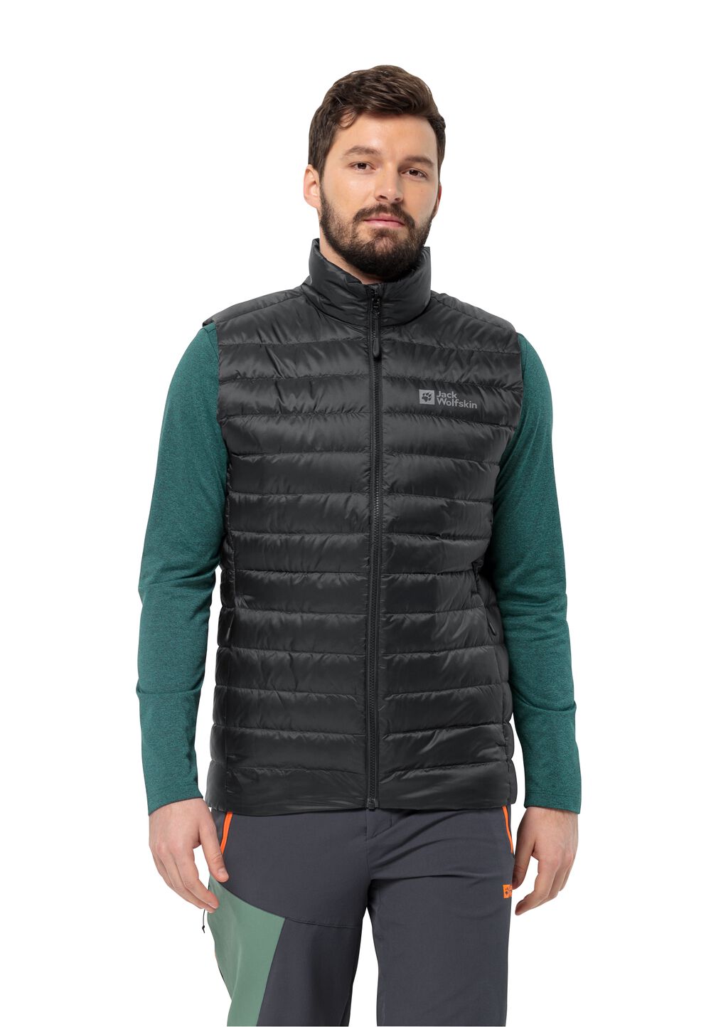 Jack Wolfskin Daunenweste Herren Pilvi Down Vest Men RDS L black black von Jack Wolfskin