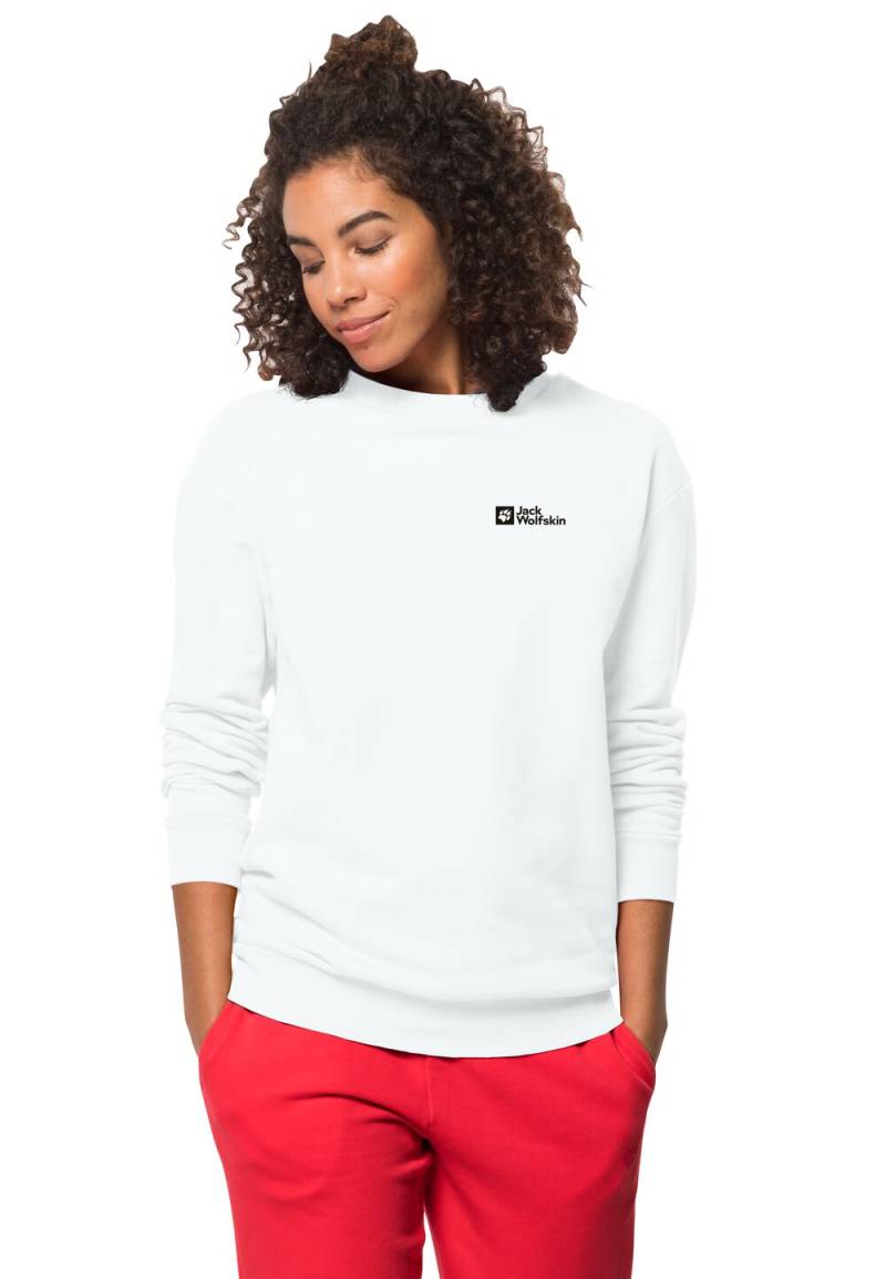 Jack Wolfskin Essential Crewneck Women S white rush White Rush von Jack Wolfskin