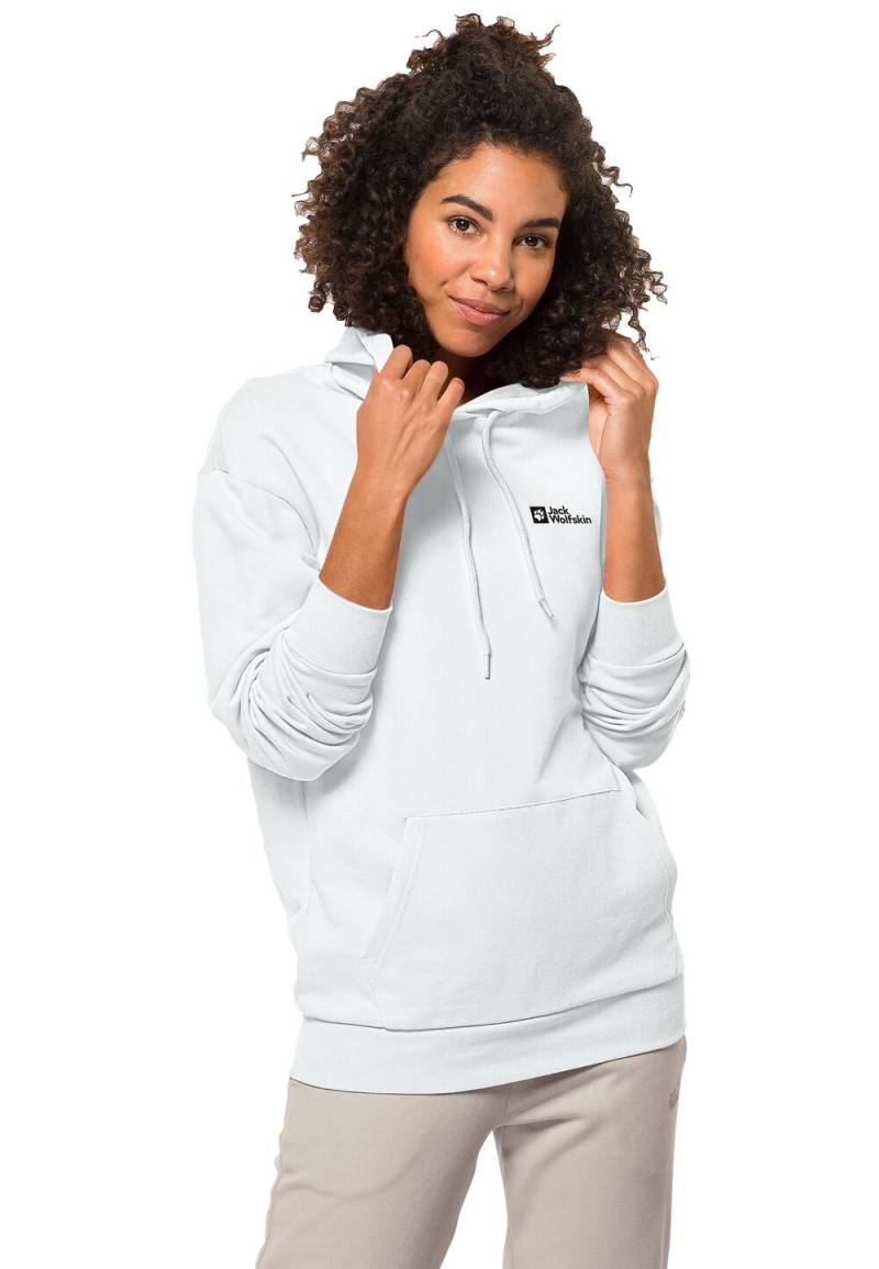 Jack Wolfskin Essential Hoodie Women XS white rush White Rush von Jack Wolfskin