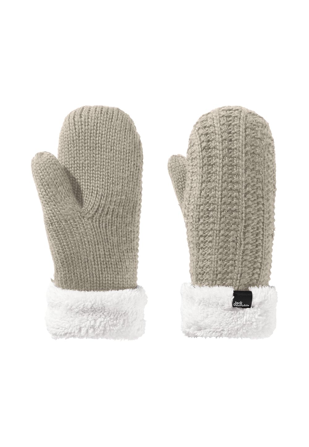 Jack Wolfskin Fäustlinge Damen Highloft Knit Mitten Women M dusty grey Dusty Grey von Jack Wolfskin