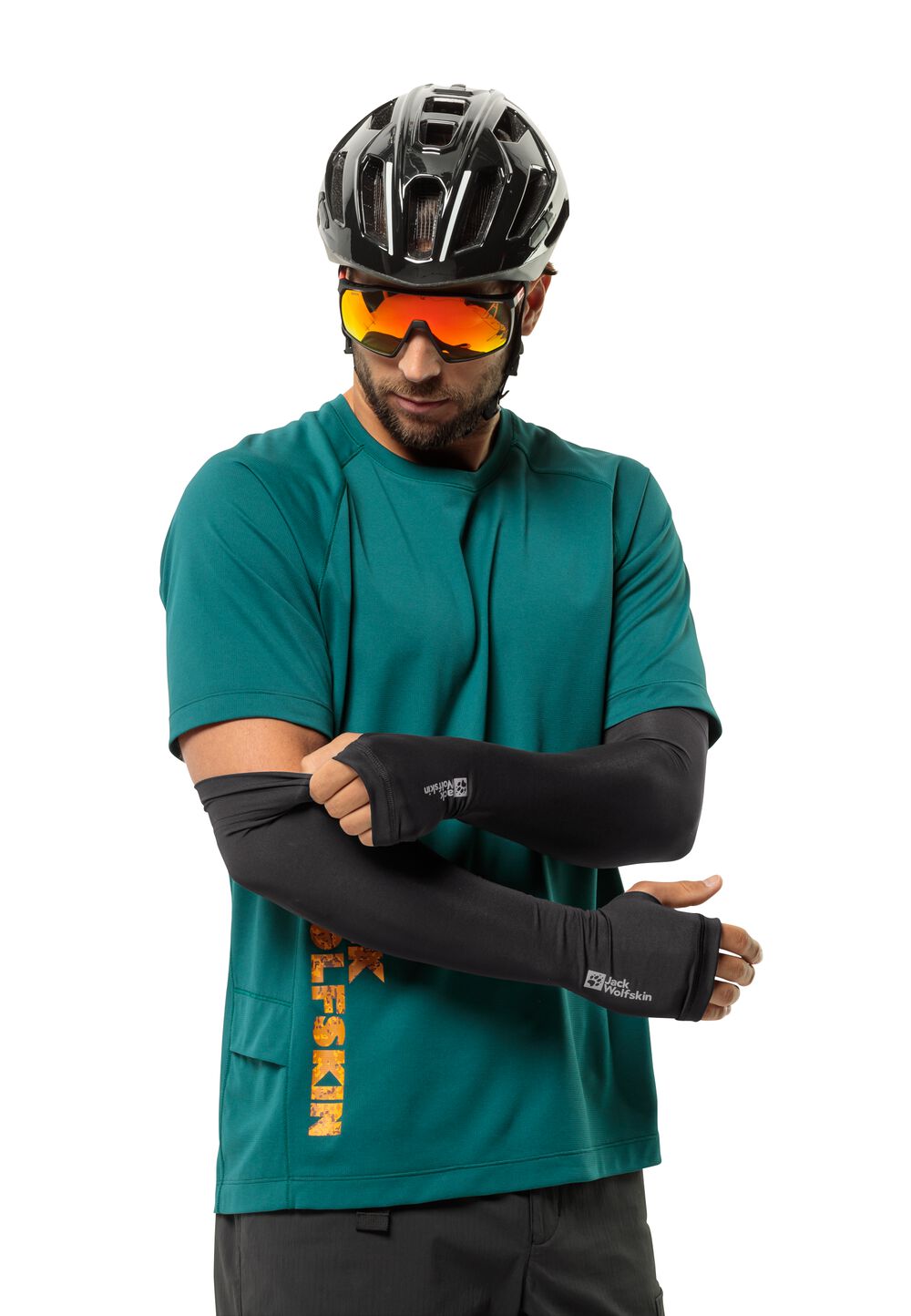 Jack Wolfskin Fahrrad-Armlinge Morobbia ARM Sleeves S black black von Jack Wolfskin