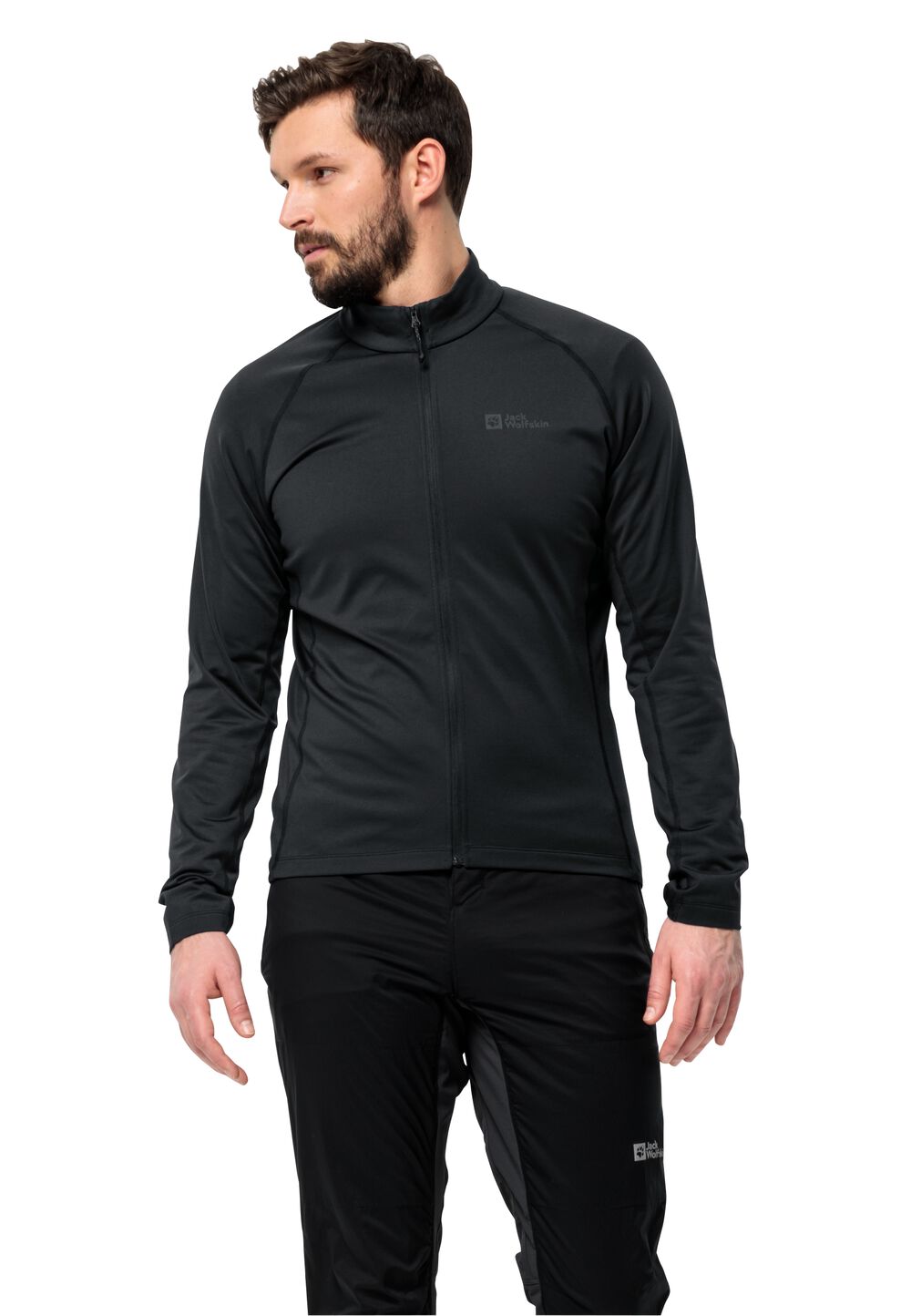 Jack Wolfskin Fahrrad-Fleecejacke Herren Morobbia FZ Men L black black von Jack Wolfskin