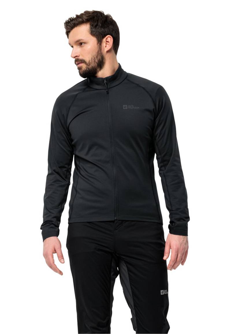 Jack Wolfskin Fahrrad-Fleecejacke Herren Morobbia FZ Men M black black von Jack Wolfskin