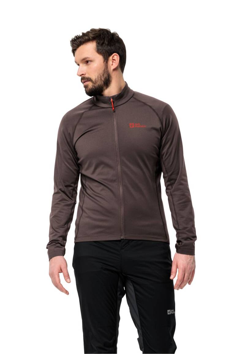 Jack Wolfskin Fahrrad-Fleecejacke Herren Morobbia FZ Men S red earth red earth von Jack Wolfskin