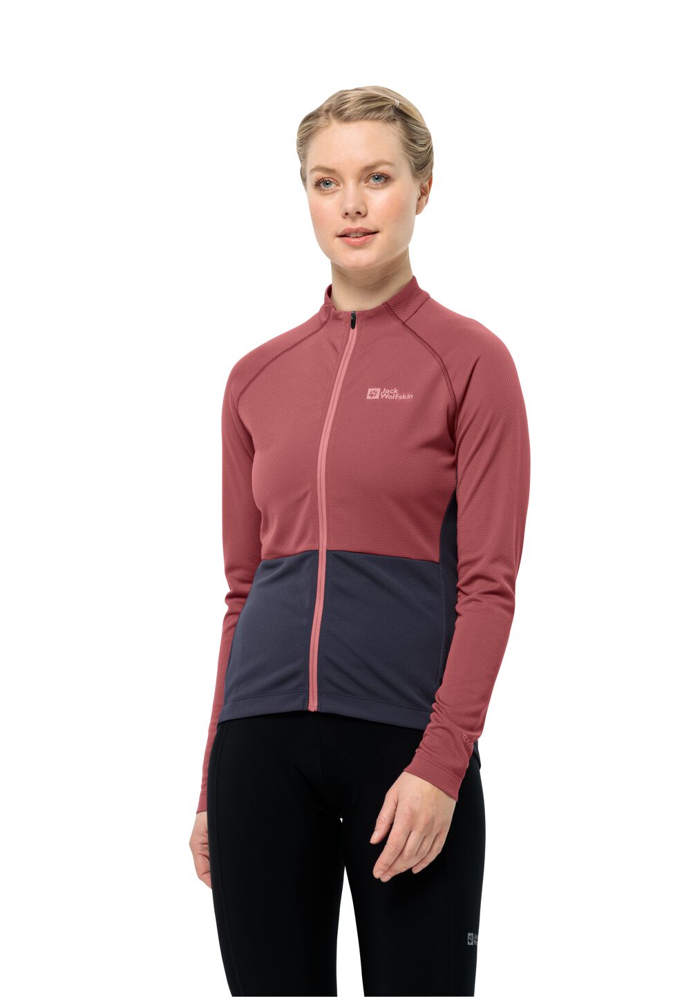 Jack Wolfskin Fahrrad-Funktionsjacke Damen Morobbia FZ L/S Women L apple butter apple butter von Jack Wolfskin