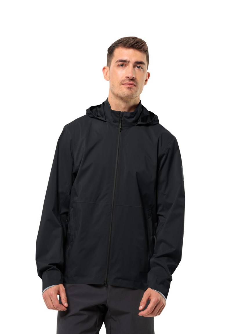 Jack Wolfskin Fahrrad-Regenjacke Herren Bike Commute 2.5L Jacket Men L phantom Phantom von Jack Wolfskin