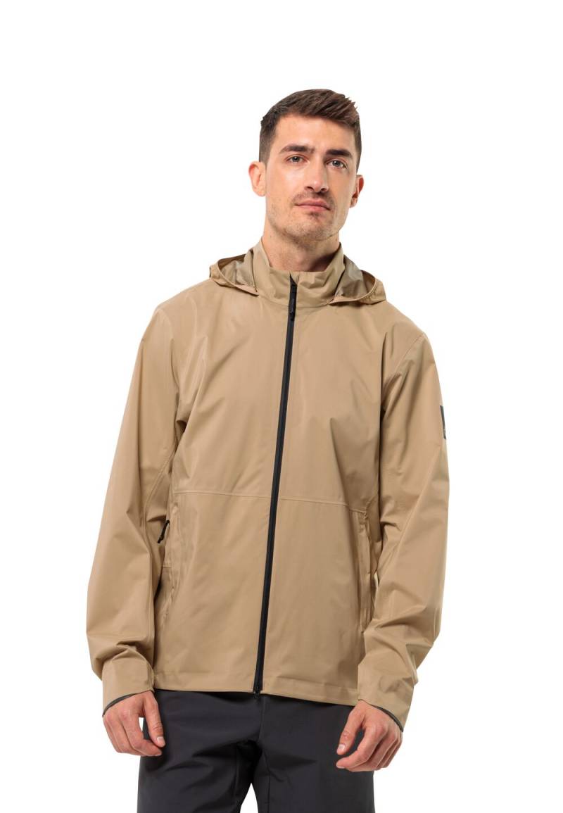 Jack Wolfskin Fahrrad-Regenjacke Herren Bike Commute 2.5L Jacket Men S sand storm sand storm von Jack Wolfskin