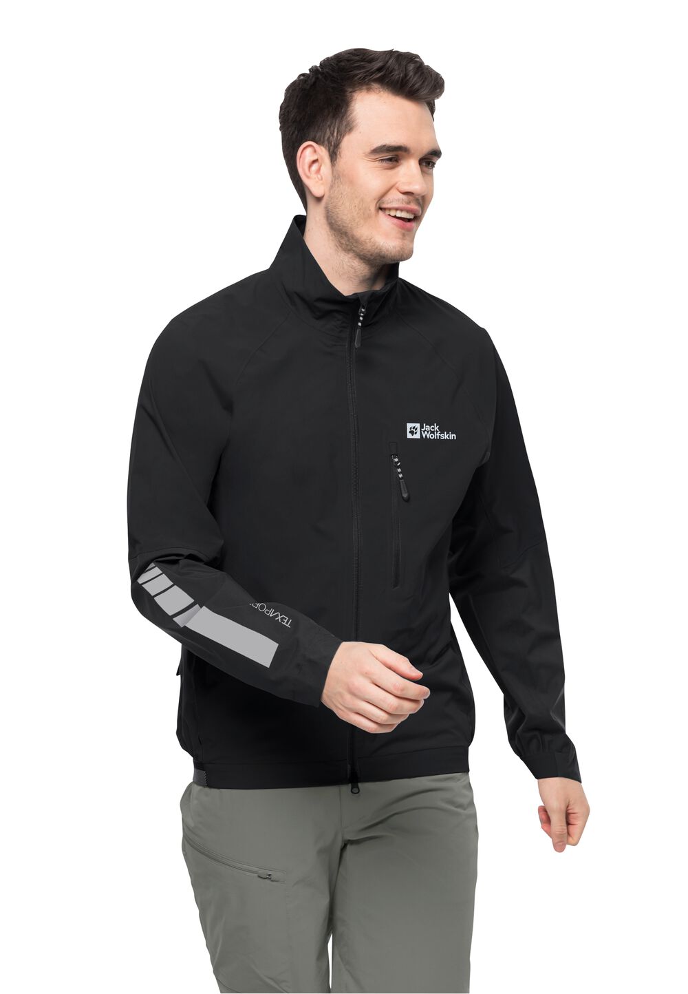 Jack Wolfskin Fahrrad-Regenjacke Herren Morobbia 2.5L Jacket Men M schwarz black von Jack Wolfskin