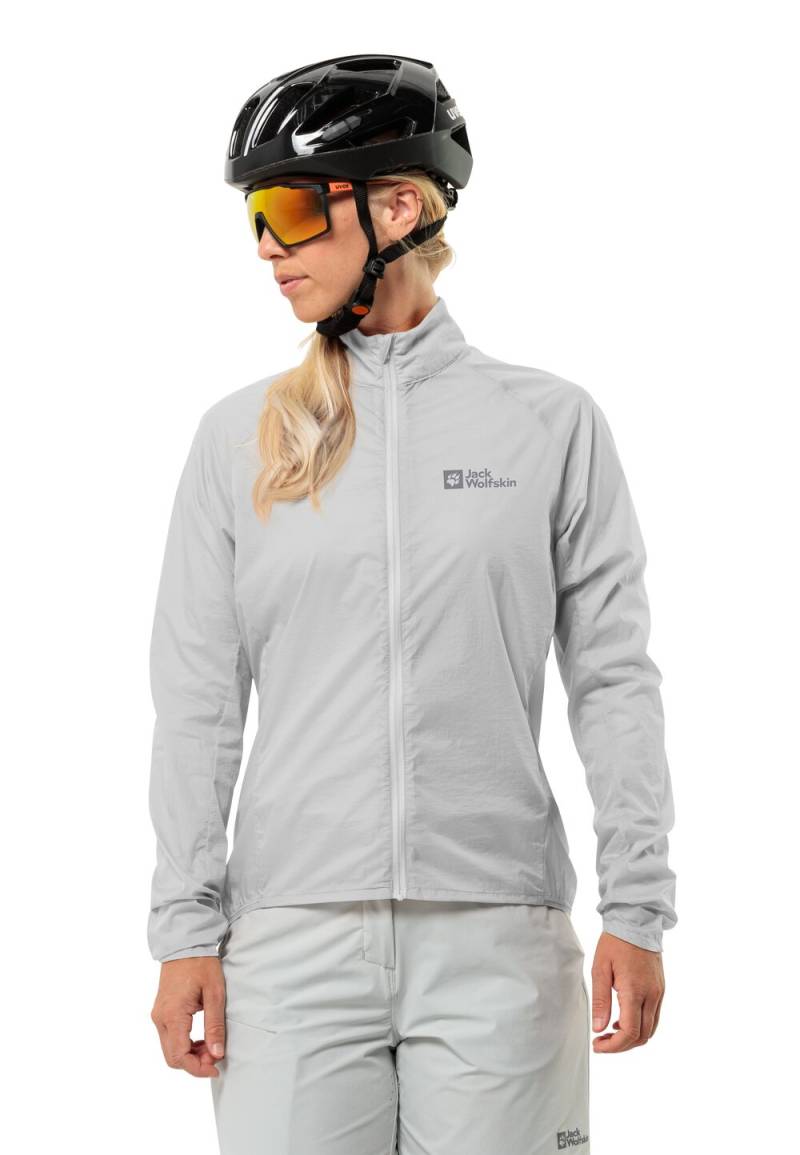 Jack Wolfskin Fahrrad-Softshelljacke Damen Gravex Wind Jacket Women M cool grey Cool Grey von Jack Wolfskin