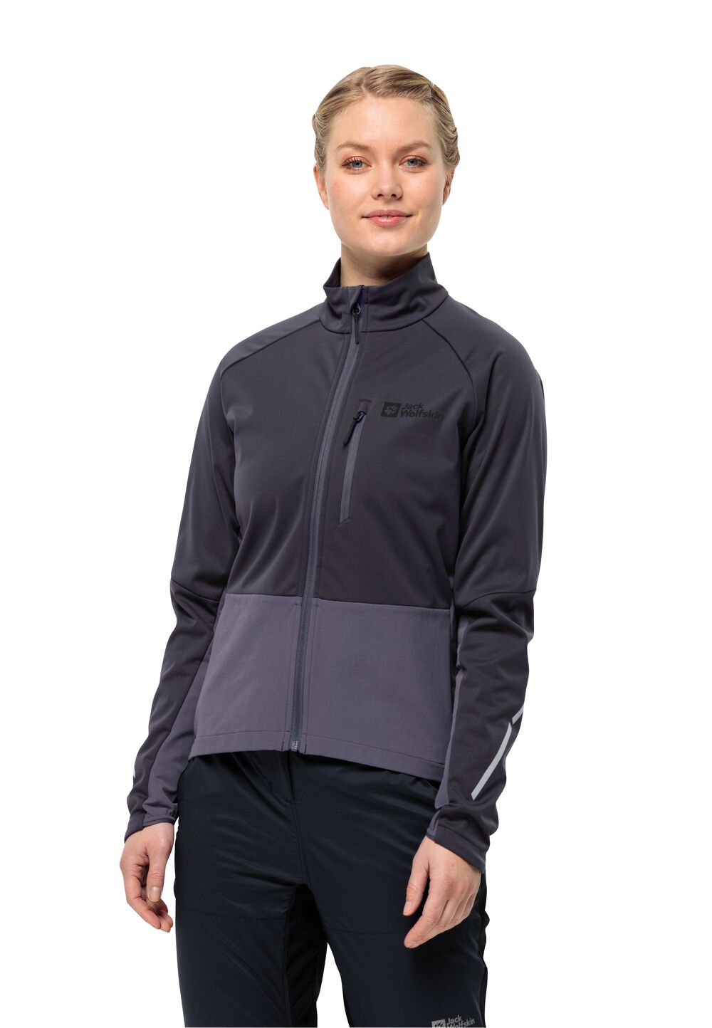 Jack Wolfskin Fahrrad-Softshelljacke Damen Morobbia Jacket Women M graphite Graphite von Jack Wolfskin