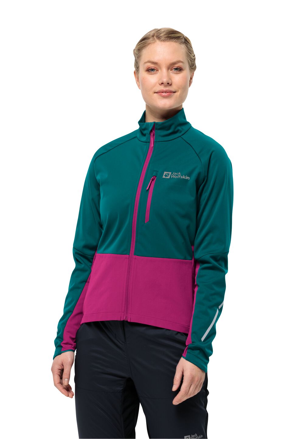 Jack Wolfskin Fahrrad-Softshelljacke Damen Morobbia Jacket Women M sea green sea green von Jack Wolfskin