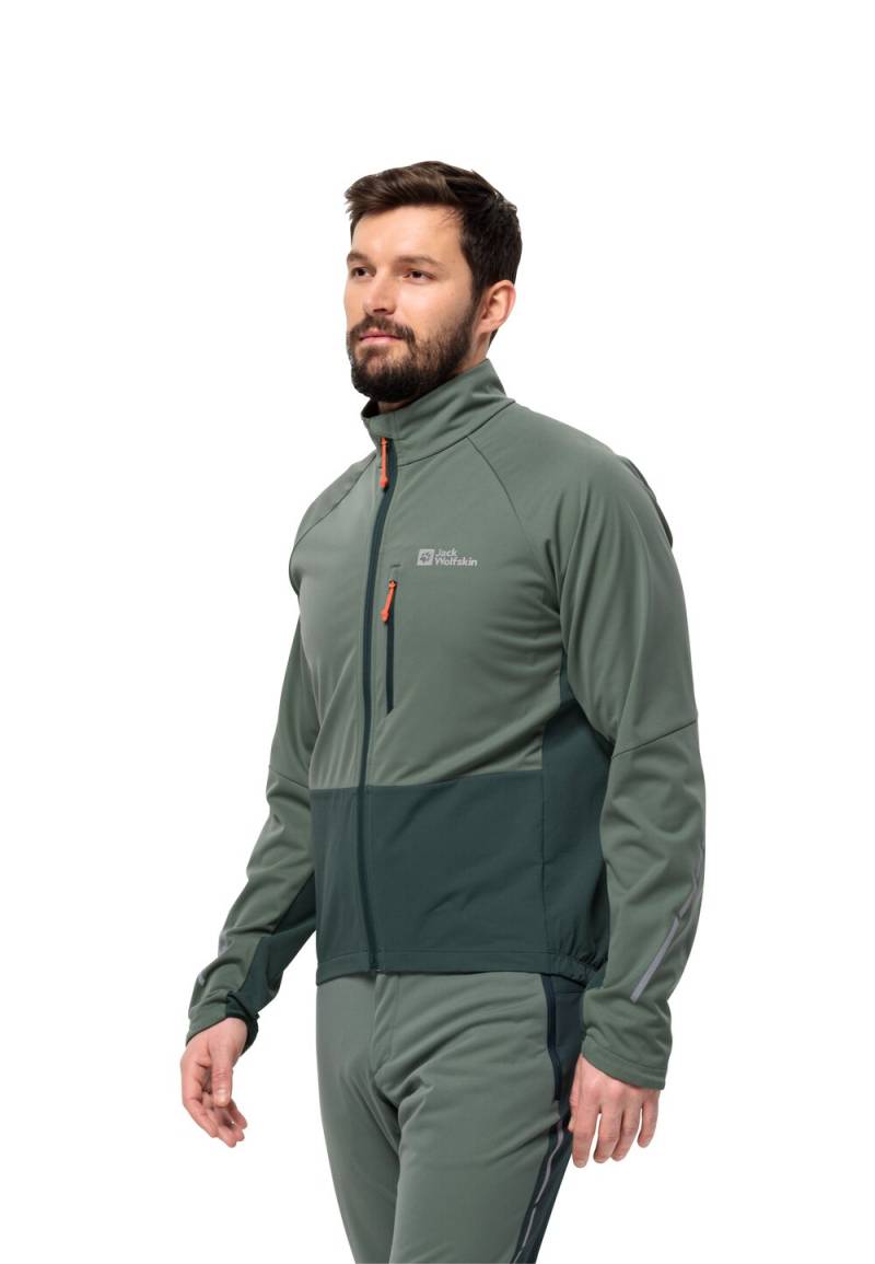 Jack Wolfskin Fahrrad-Softshelljacke Herren Morobbia Jacket Men L hedge green Hedge Green von Jack Wolfskin