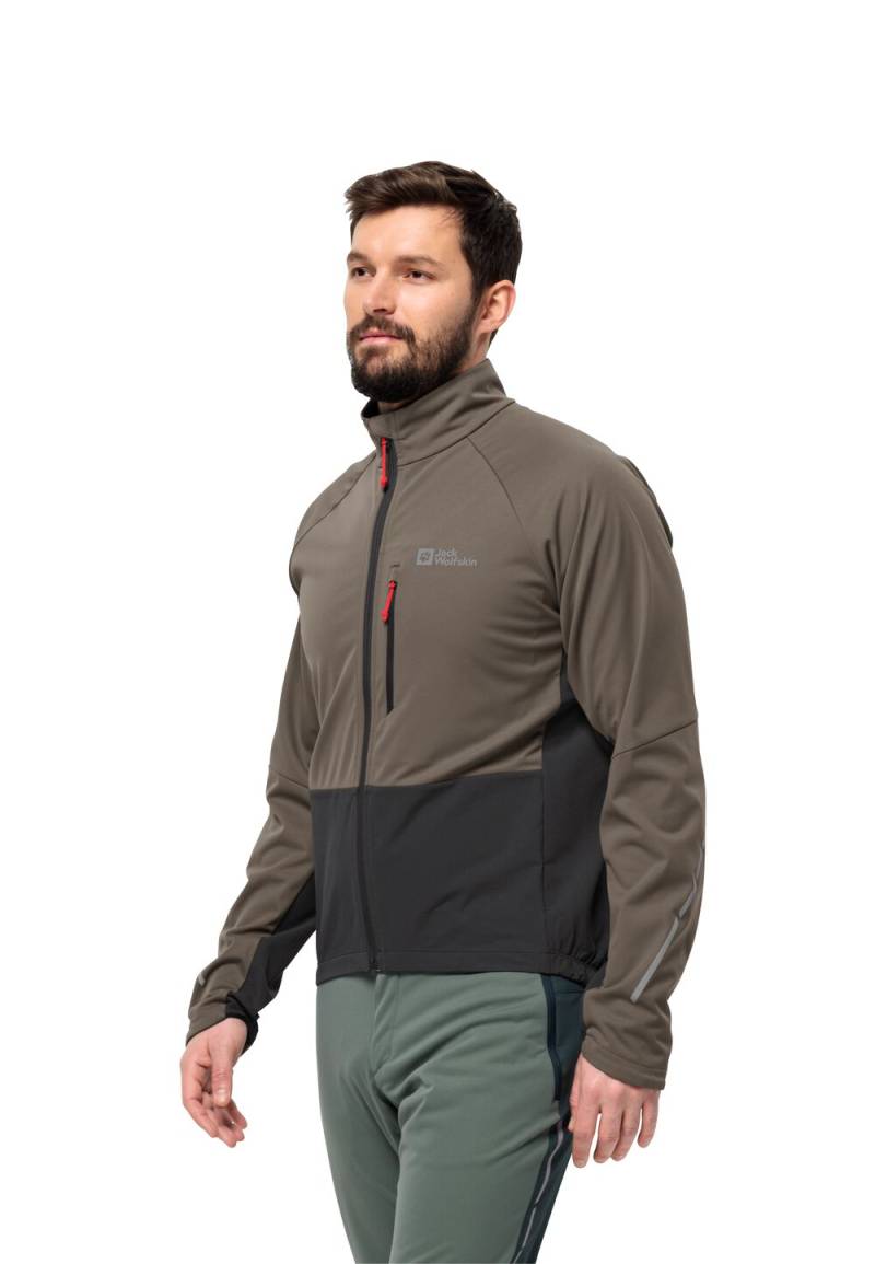 Jack Wolfskin Fahrrad-Softshelljacke Herren Morobbia Jacket Men M cold coffee cold coffee von Jack Wolfskin