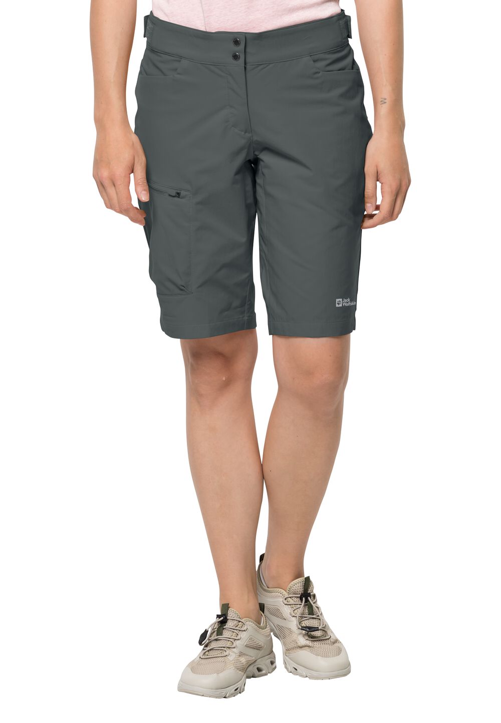 Jack Wolfskin Tourer Shorts Women 34 slate green slate green von Jack Wolfskin