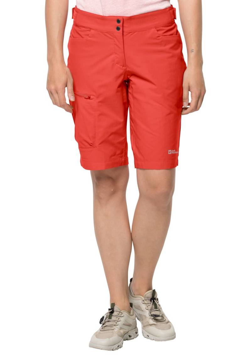 Jack Wolfskin Fahrrad-Softshellshorts Damen Tourer Shorts Women 34 tango orange tango orange von Jack Wolfskin