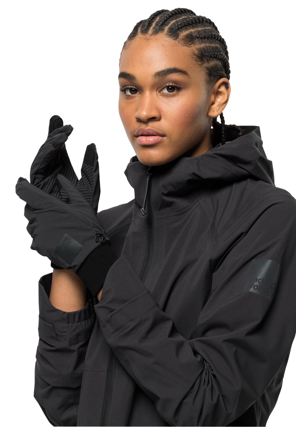 Jack Wolfskin Fahrradhandschuhe Damen Bike Commute Glove Women L phantom Phantom von Jack Wolfskin