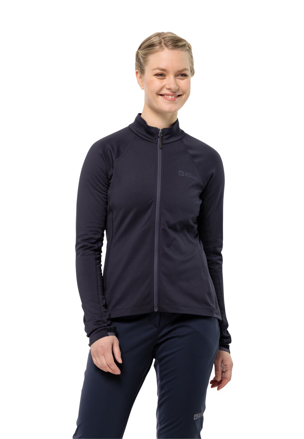 Jack Wolfskin Fahrradjacke Damen Morobbia FZ Women L graphite graphite von Jack Wolfskin