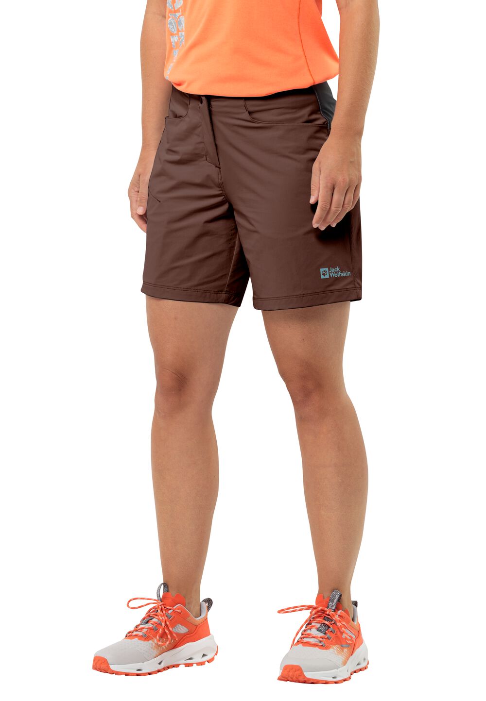 Jack Wolfskin Fahrradshorts Damen Gravex Shorts Women 34 braun dark rust von Jack Wolfskin