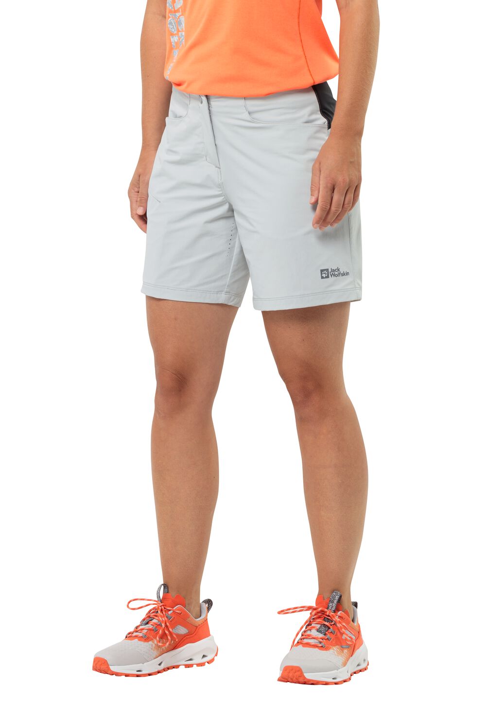 Jack Wolfskin Fahrradshorts Damen Gravex Shorts Women 44 grau cool grey von Jack Wolfskin