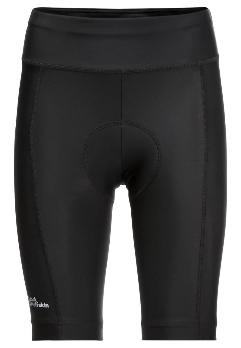 Jack Wolfskin Fahrradshorts Damen Morobbia Padded Shorts Women M black black von Jack Wolfskin