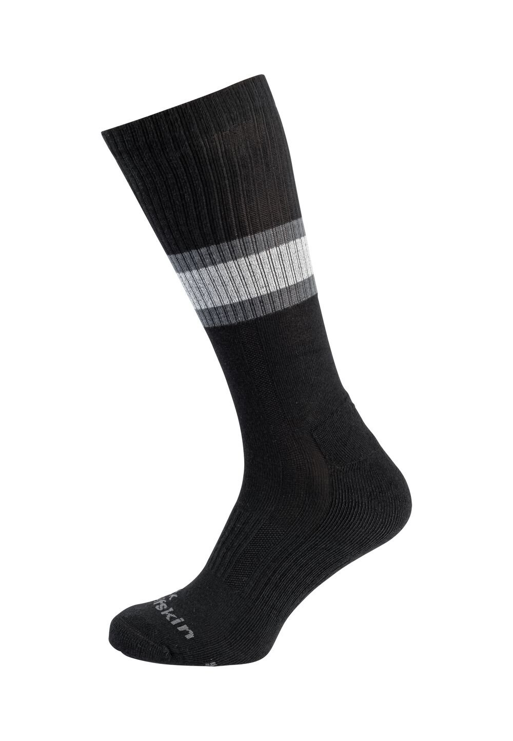 Jack Wolfskin Fahrradsocken Bike Highvis Sock CL C 35-37 black black von Jack Wolfskin