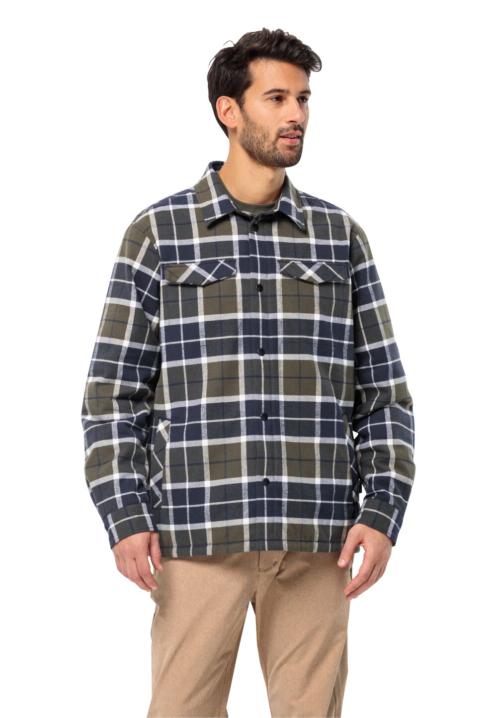 Jack Wolfskin Flannelhemd Herren VAN View Shirt Men XXXL night blue 41 night blue 41 von Jack Wolfskin