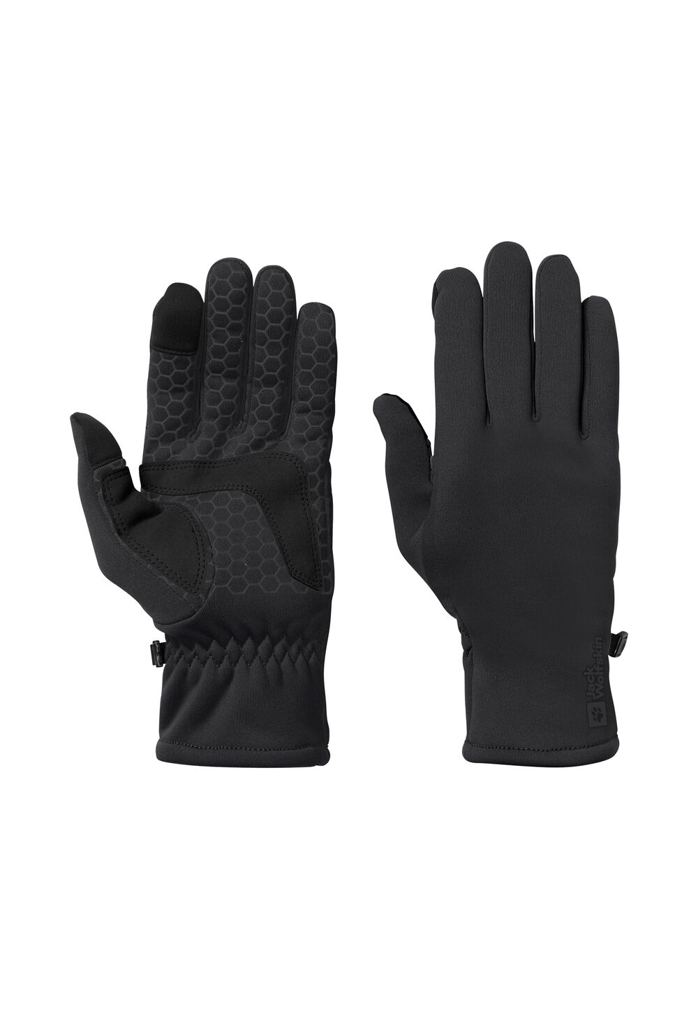 Jack Wolfskin Fleece-Handschuhe Allrounder Glove L black black von Jack Wolfskin