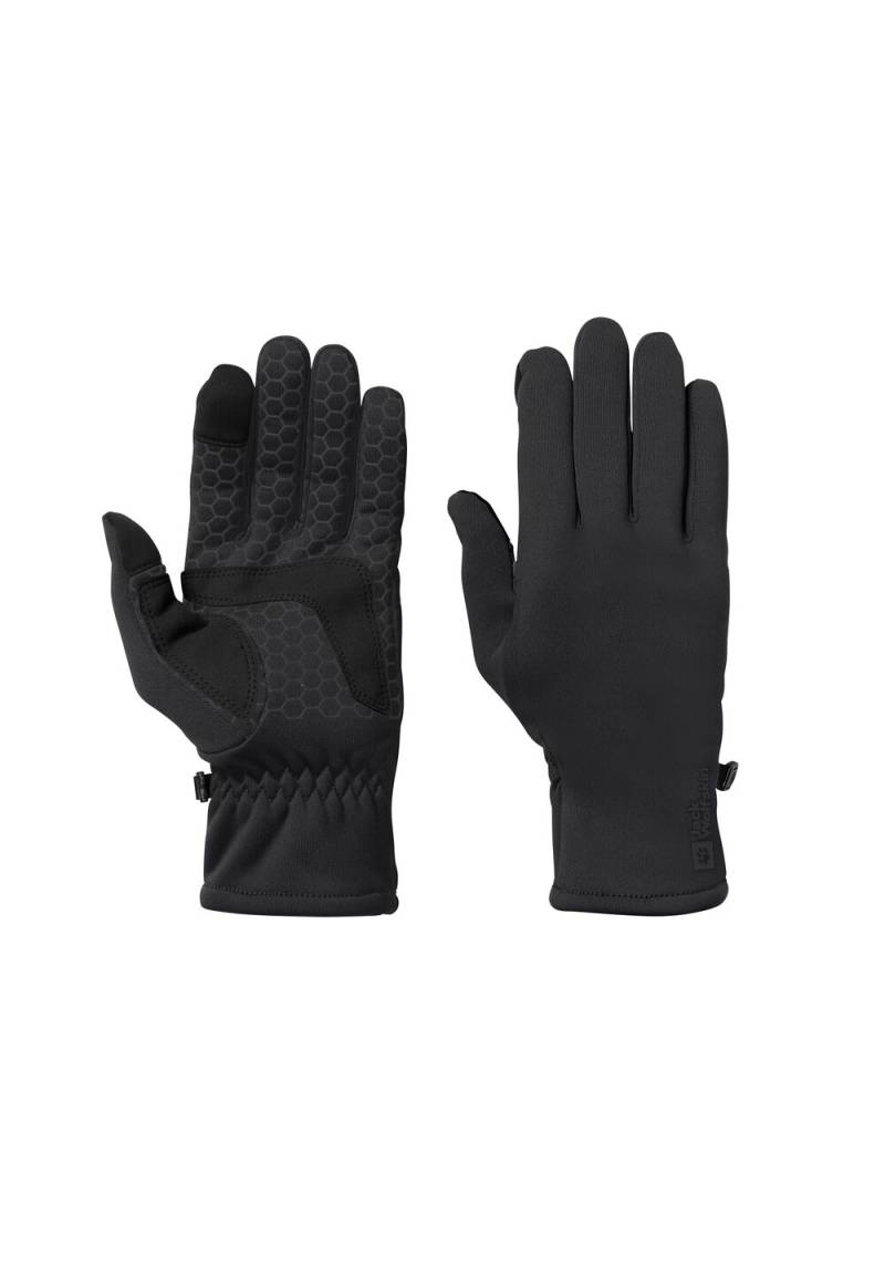 Jack Wolfskin Fleece-Handschuhe Allrounder Glove M black black von Jack Wolfskin