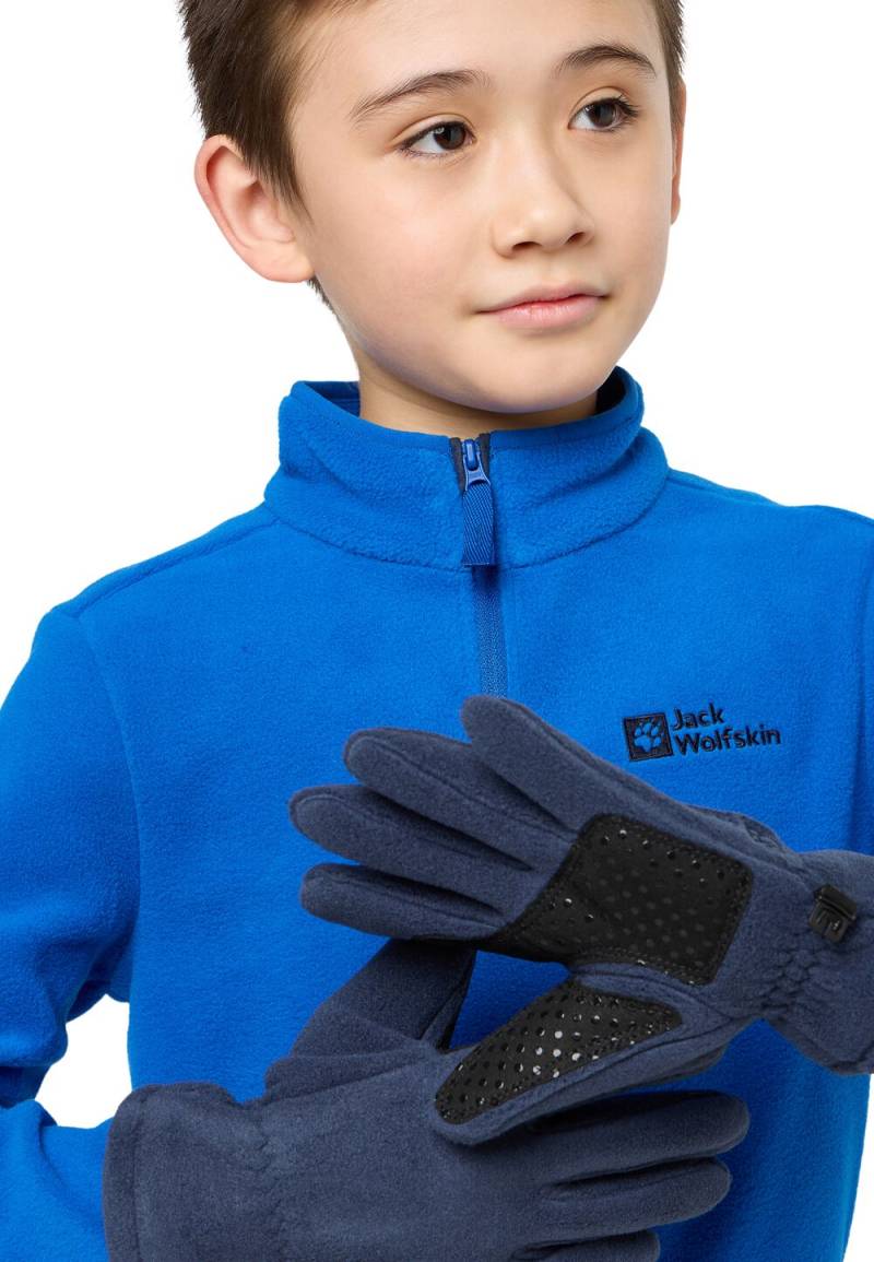 Jack Wolfskin Fleece-Handschuhe Kinder Fleece Glove Kids 116 blau night blue von Jack Wolfskin