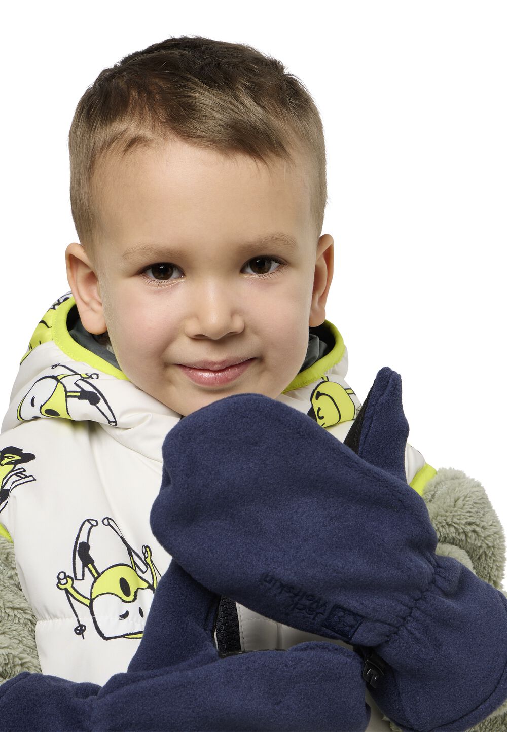 Jack Wolfskin Fleece-Handschuhe Kinder Fleece Mitten Kids 92 blau night blue von Jack Wolfskin