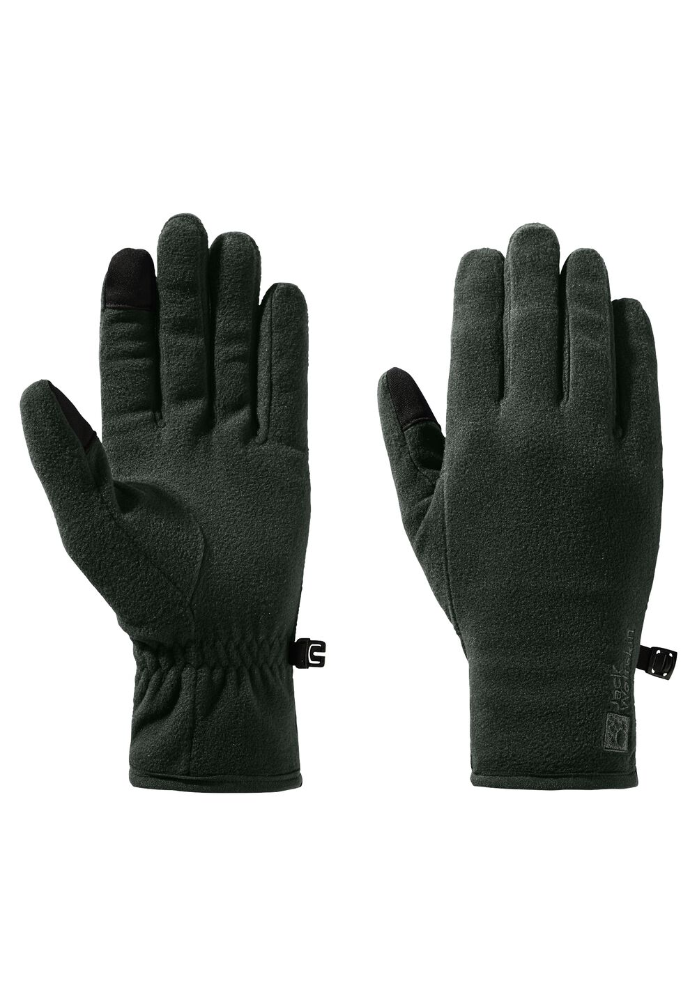 Jack Wolfskin Fleece-Handschuhe Real Stuff Glove L black olive black olive von Jack Wolfskin