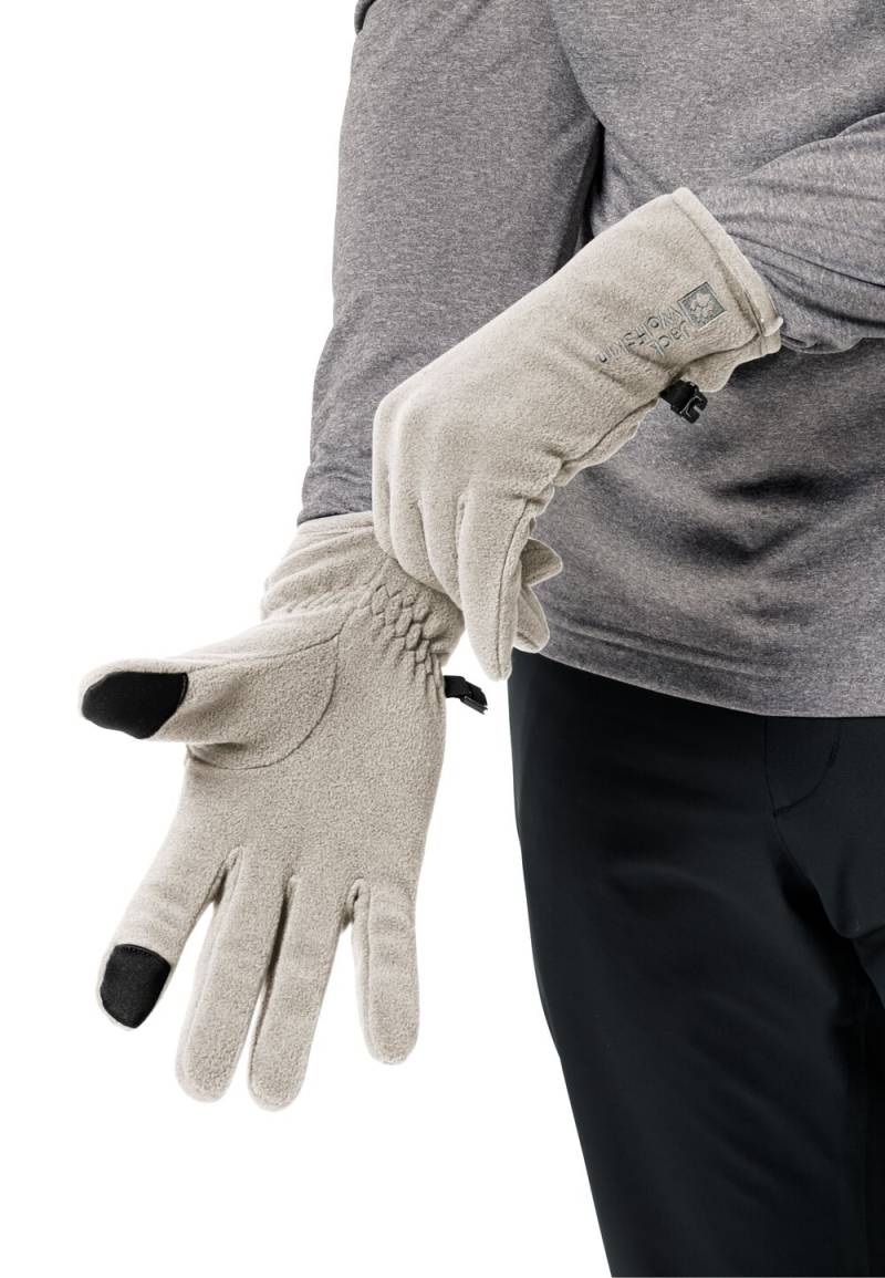 Jack Wolfskin Fleece-Handschuhe Real Stuff Glove L dove dove von Jack Wolfskin