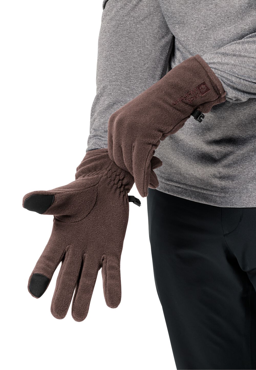 Jack Wolfskin Fleece-Handschuhe Real Stuff Glove XL red earth red earth von Jack Wolfskin