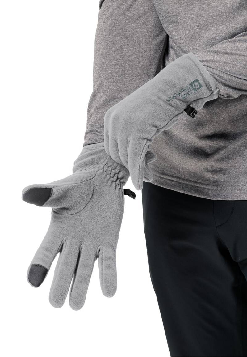 Jack Wolfskin Fleece-Handschuhe Real Stuff Glove XL slate grey Slate Grey von Jack Wolfskin