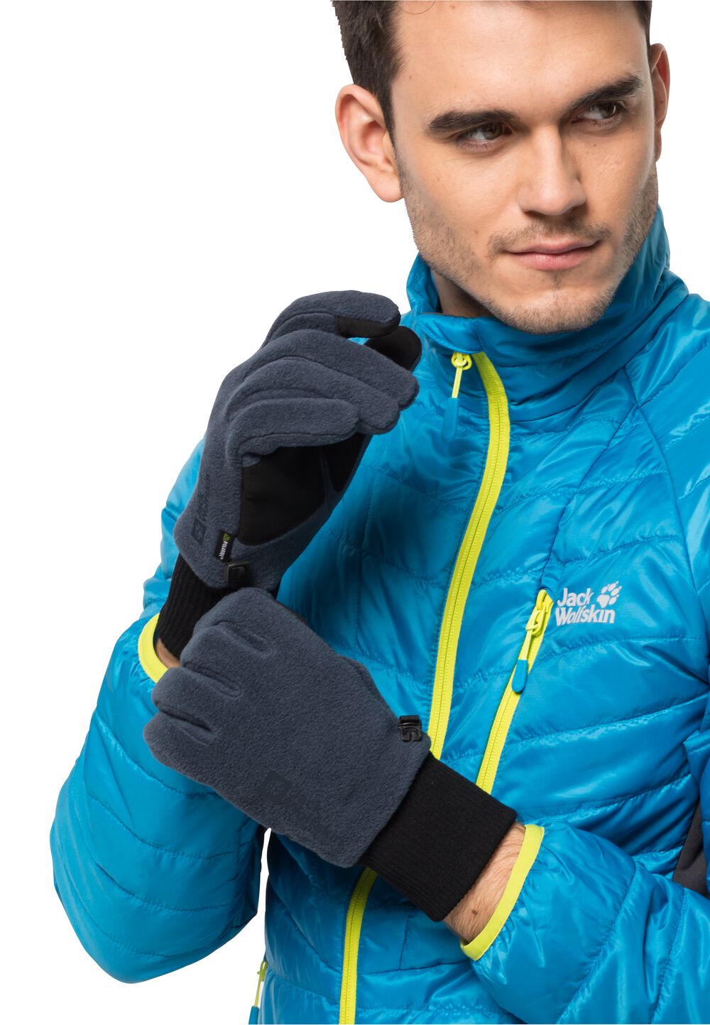 Jack Wolfskin Fleece-Handschuhe Vertigo Glove S blau night blue von Jack Wolfskin