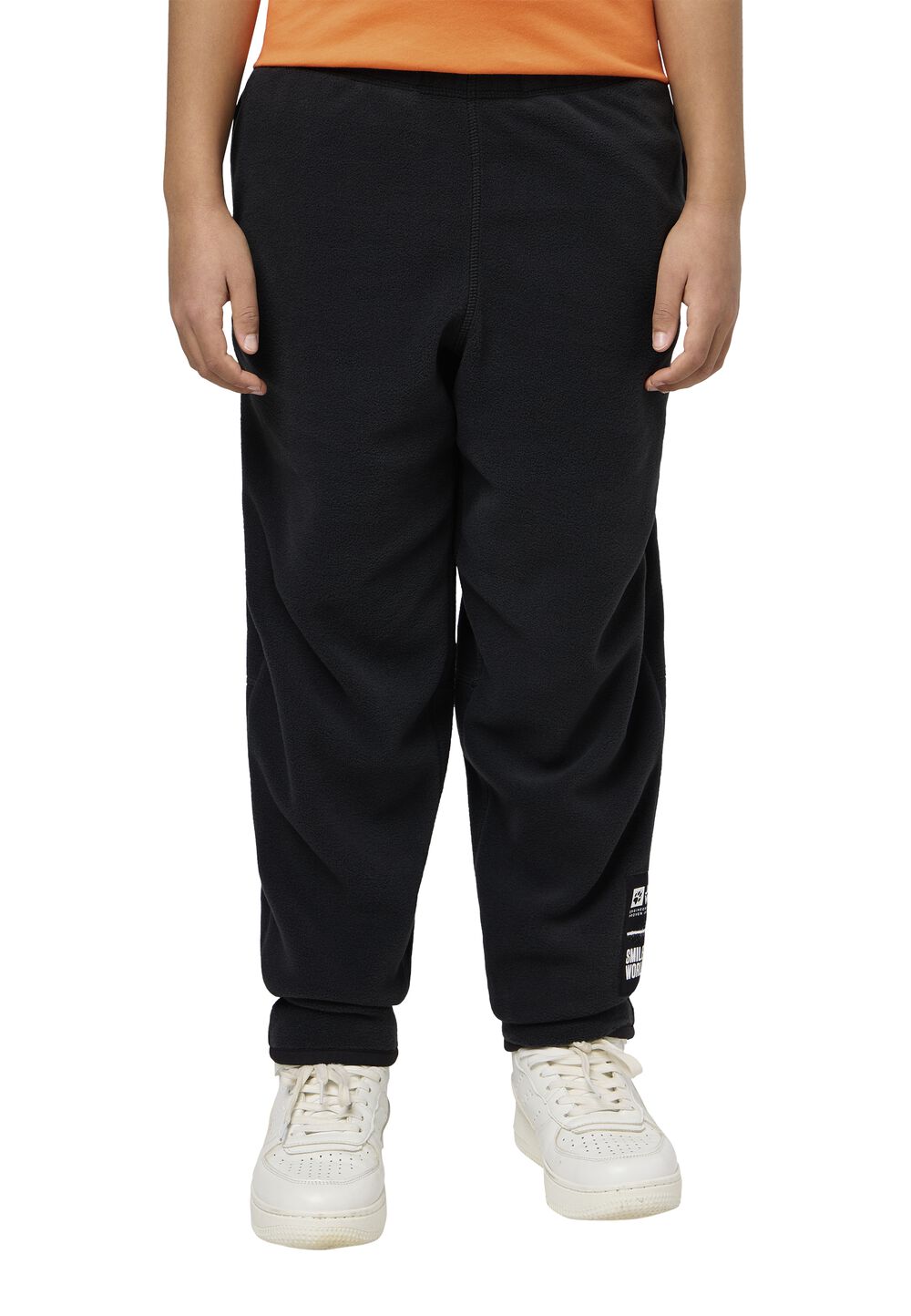 Jack Wolfskin Fleece-Hose Kinder Smileyworld Pants Youth XL granite black granite black von Jack Wolfskin