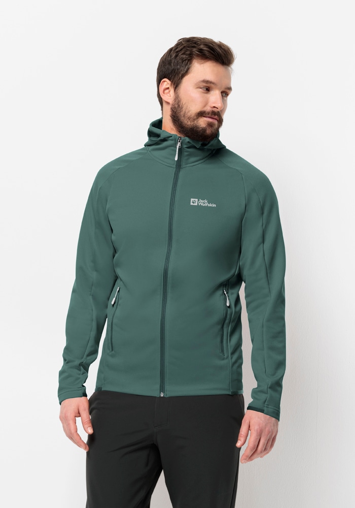 Jack Wolfskin Fleecejacke »ALPGRAT HOODED FZ M«, mit Kapuze von Jack Wolfskin