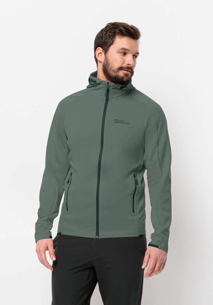 Jack Wolfskin Fleecejacke »ALPGRAT HOODED FZ M«, mit Kapuze von Jack Wolfskin