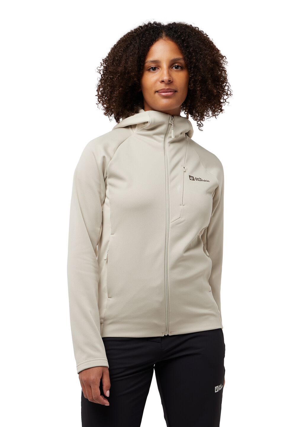 Jack Wolfskin Fleecejacke Damen Alpgrat Extended Version Jacket Women XS seal seal von Jack Wolfskin