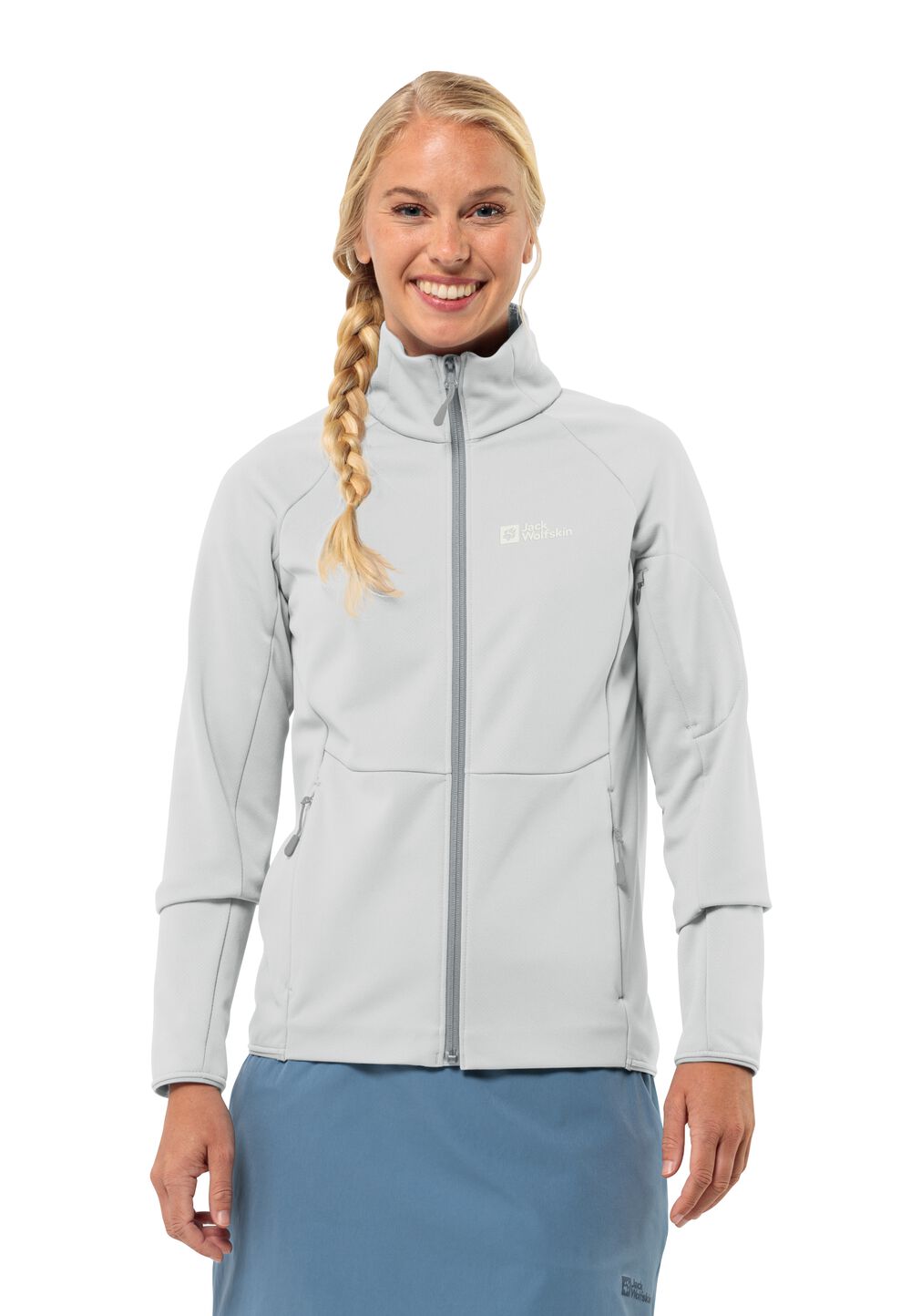 Jack Wolfskin Fleecejacke Damen Alpgrat FZ Women L grau cool grey von Jack Wolfskin