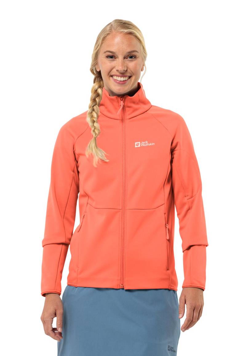 Jack Wolfskin Fleecejacke Damen Alpgrat FZ Women S digital orange Digital Orange von Jack Wolfskin