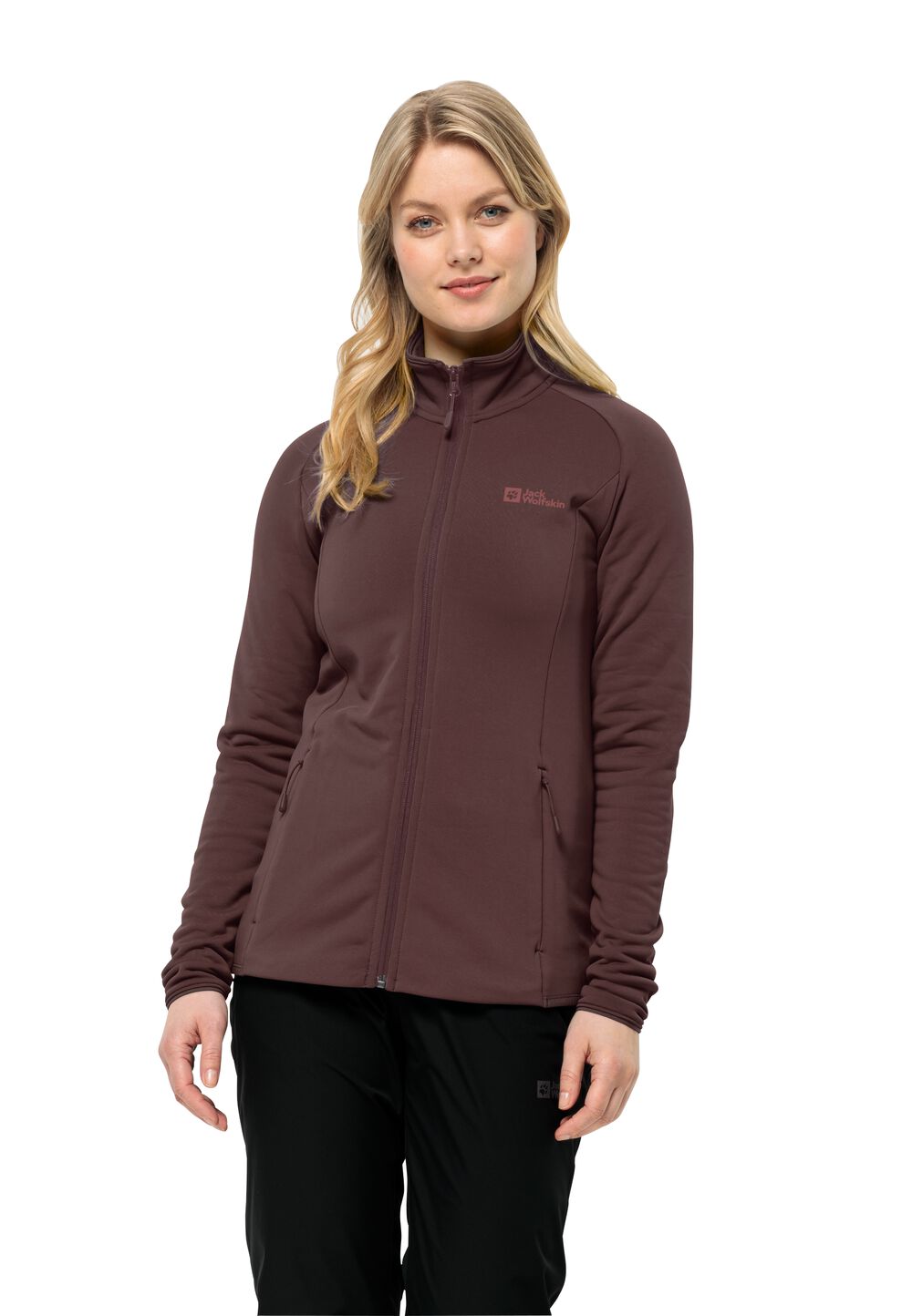 Jack Wolfskin Fleecejacke Damen Baiselberg FZ Women L dark maroon dark maroon von Jack Wolfskin