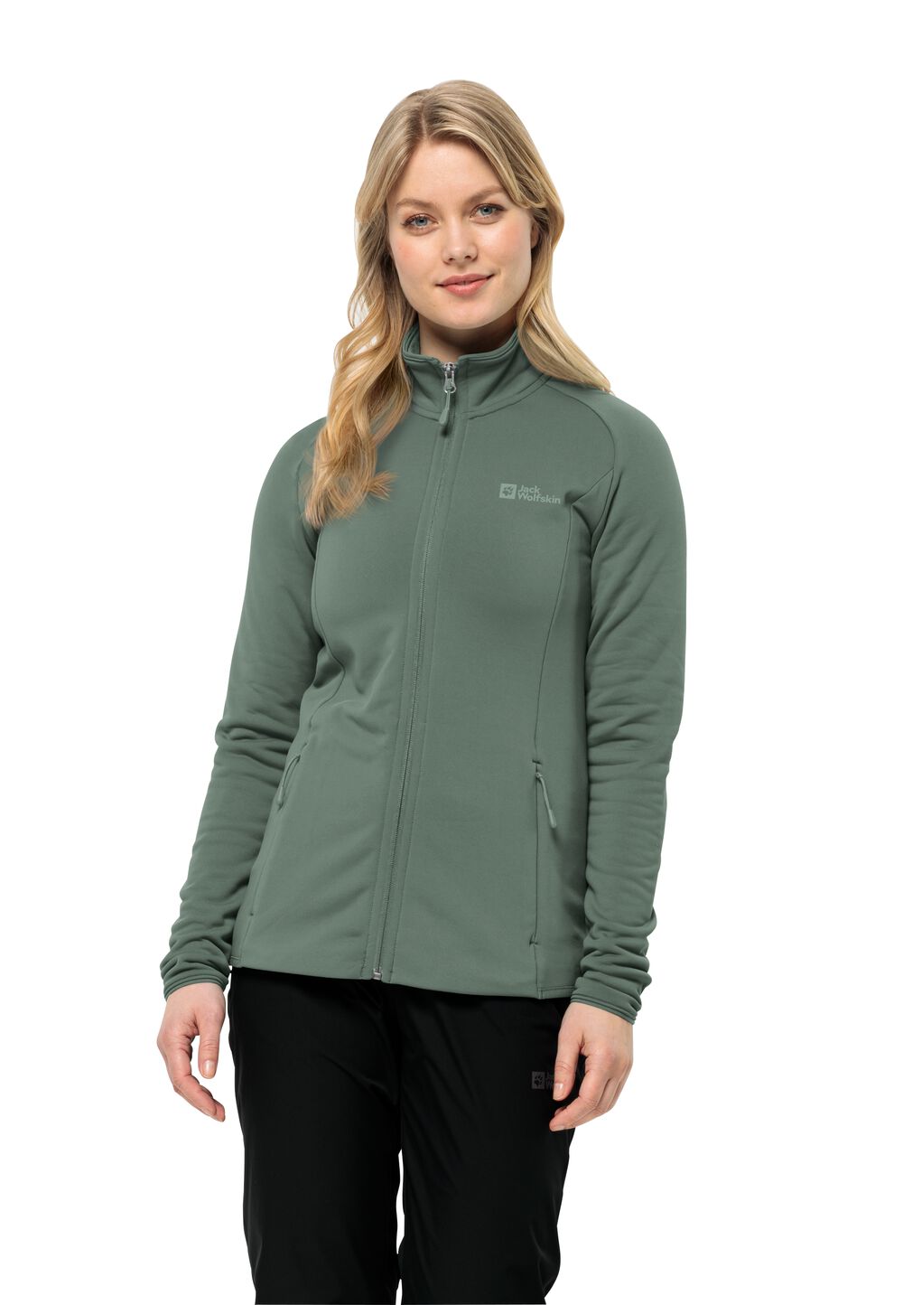 Jack Wolfskin Fleecejacke Damen Baiselberg FZ Women L hedge green hedge green von Jack Wolfskin