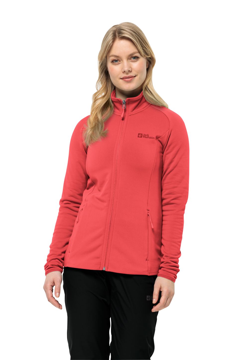 Jack Wolfskin Fleecejacke Damen Baiselberg FZ Women L vibrant red Vibrant Red von Jack Wolfskin