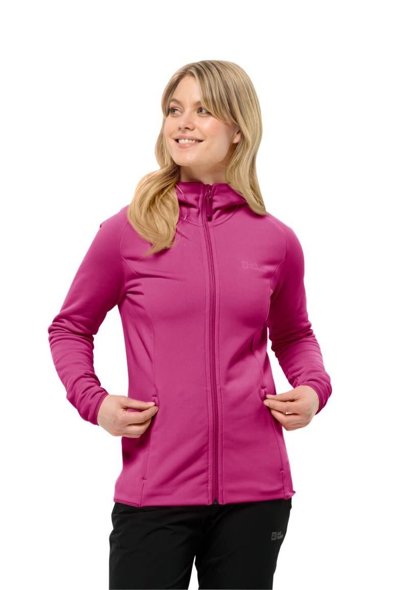 Jack Wolfskin Fleecejacke Damen Baiselberg Hooded FZ Women L new magenta new magenta von Jack Wolfskin