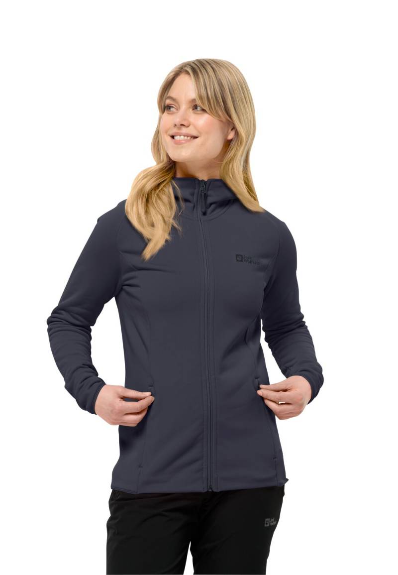 Jack Wolfskin Fleecejacke Damen Baiselberg Hooded FZ Women XS graphite Graphite von Jack Wolfskin